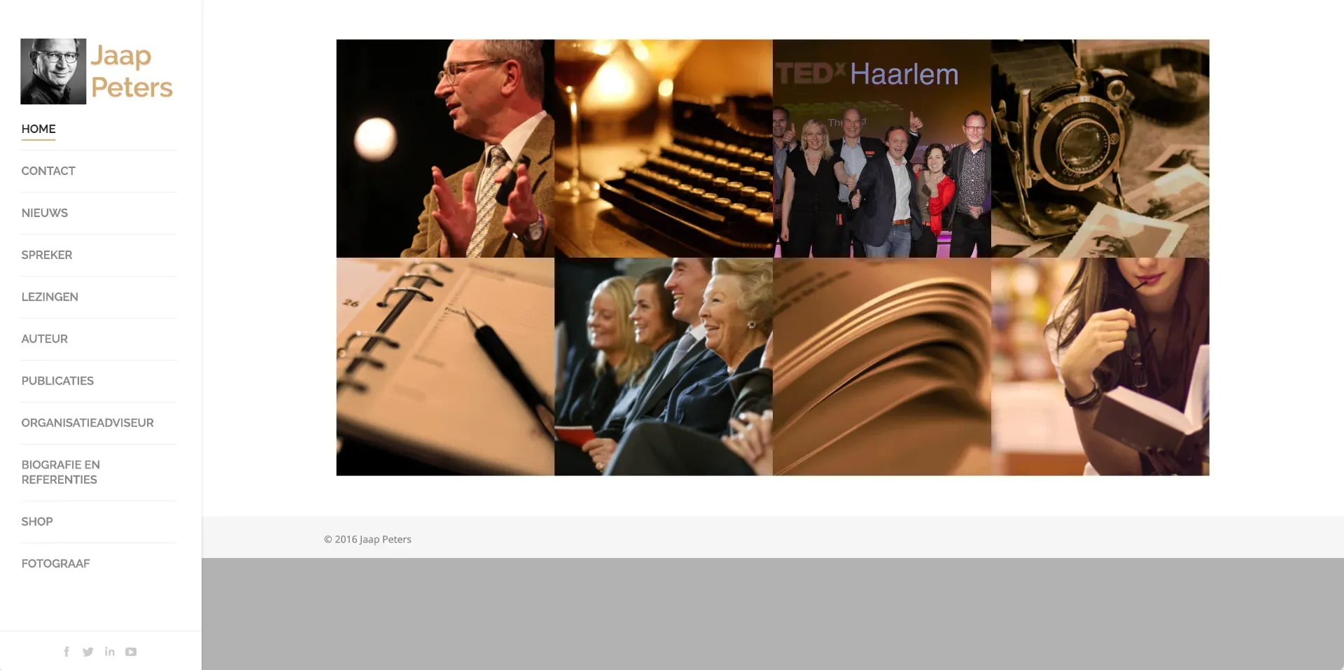 Website screenshot - JaapPeters.nl